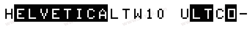 HelveticaLTW10 UltCo字体转换